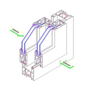 Ventana corredera deslizante