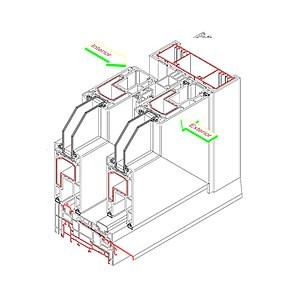 Ventana corredera elevadora